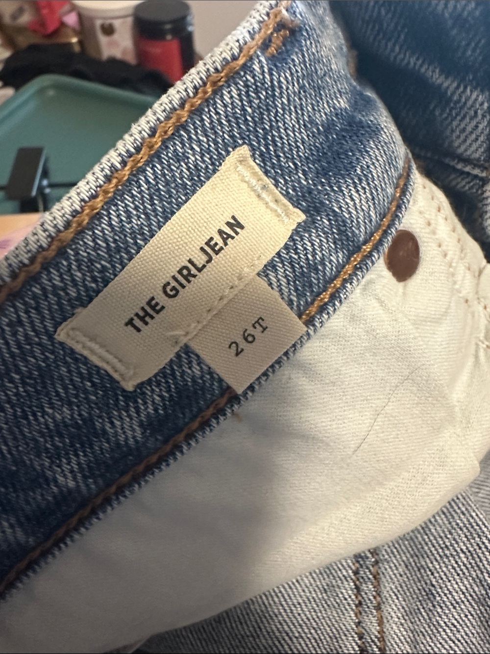 Madewell The Girljean in Berryton Wash: Distressed Comfort Stretch NF764 Sz 26T - Picture 2 of 9